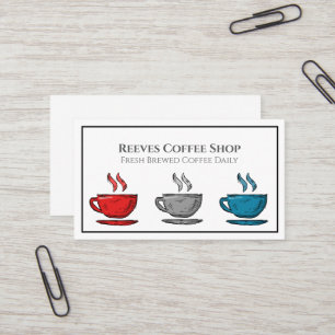 Cartão de Visita de Café