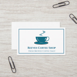 Cartão de Visita de Café Shop Cafe
