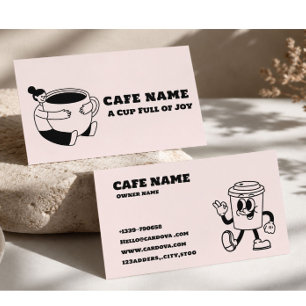 Cartão de Visita de Cafeteria Minimalista Café M
