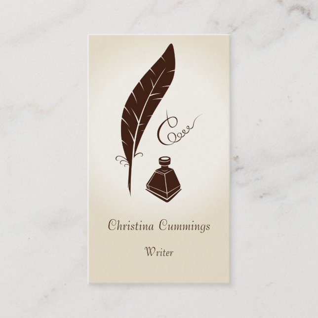 Cartão de visita de caligrafia (Frente)