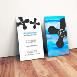 Cartão de visita de Canalização Profissional Moder