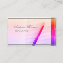 Cartão de visita de Caneta de notebook para redato