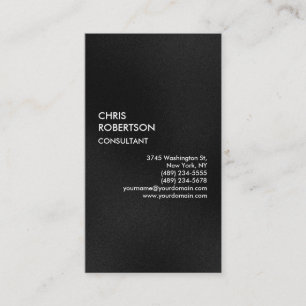 Cartão de visita de Caractere Atrativo de Cinza de