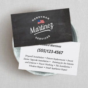 Cartão de visita de Carpintaria de Handyman, Bande