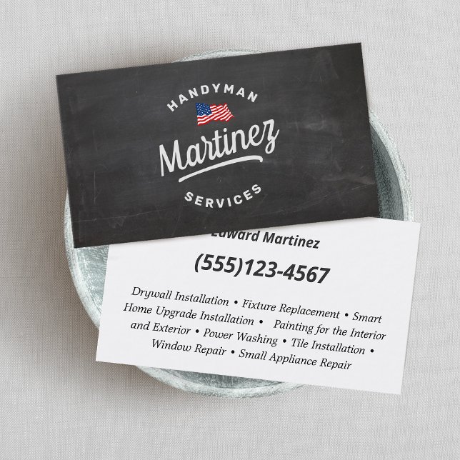 Cartão de visita de Carpintaria de Handyman, Bande (Criador carregado)