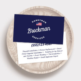 Cartão de visita de Carpintaria de Handyman Patrió