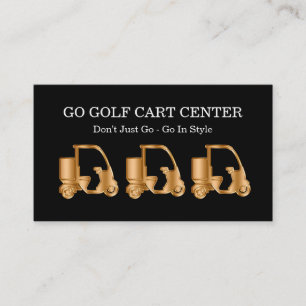 Cartão de Visita de Carrinhos de Golfe Elegantes