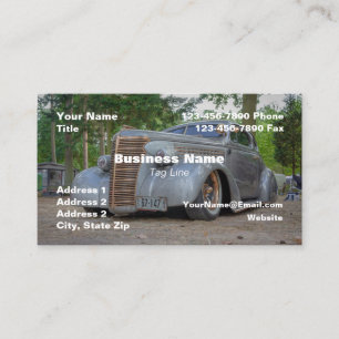 Cartão de Visita de Carro Antigo - HAMbyWG Cartão 