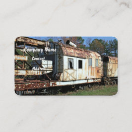 Cartão de Visita de Carruagens Ferroviárias Antiga