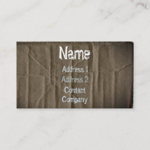 Cartão de visita de cartão