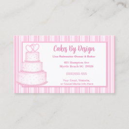 Cartão de visita De Casamento De Bolos