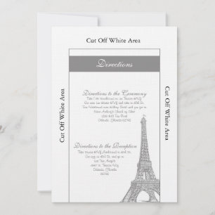 Cartão de Visita de Casamento em Paris
