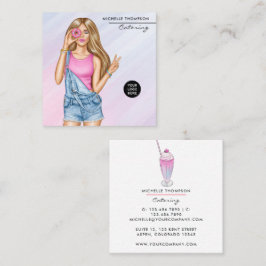 Cartão de visita de catering de comida