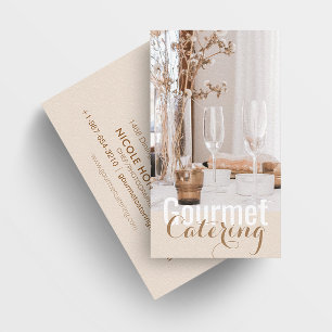 Cartão de visita de Catering Gourmet