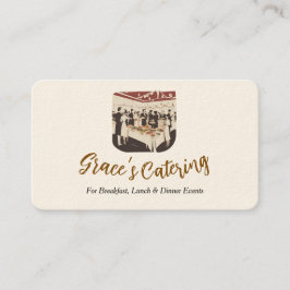 Cartão de visita de catering russo