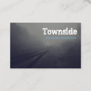 Cartão de visita de cena de investigação paranorma