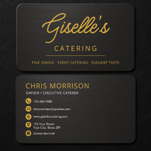 Cartão de Visita de Chef de Catering