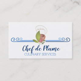 cartão de visita de chef de cozinha africana-ameri