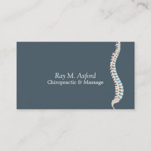 Cartão de visita de Chiropractor & Massagem