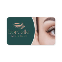 Cartão de Visita de Ciliarista Editável Minimalist