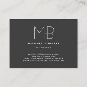 Cartão de visita de cinza de árvore de na moda sim