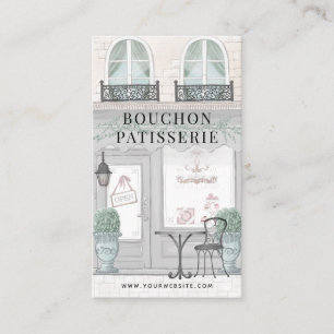 Cartão de visita de Cinza de café Patisserie da Ba