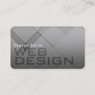 cartão de visita de cinza de mistura de geométric