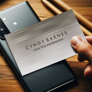 Cartão de visita de Cinza de  quente