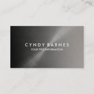 Cartão de visita de Cinza preto e 