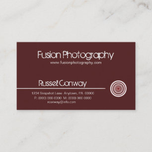 Cartão de visita de Círculo Sleek, Cabernet