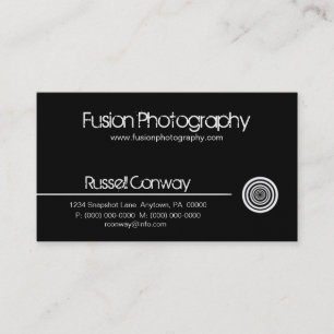 Cartão de visita de Círculo Sonoro, Preto