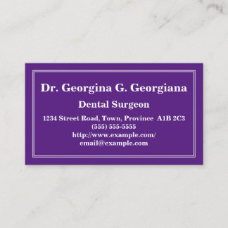 Cartão de visita de cirurgião dentário personalizá