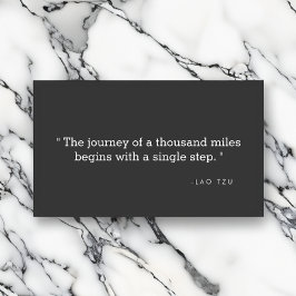 Cartão de visita de Citação Simples para Autores, 