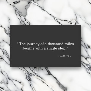 Cartão de visita de Citação Simples para Autores, 