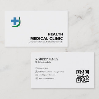 Cartão de Visita de Clínica Médica | Personalizáve