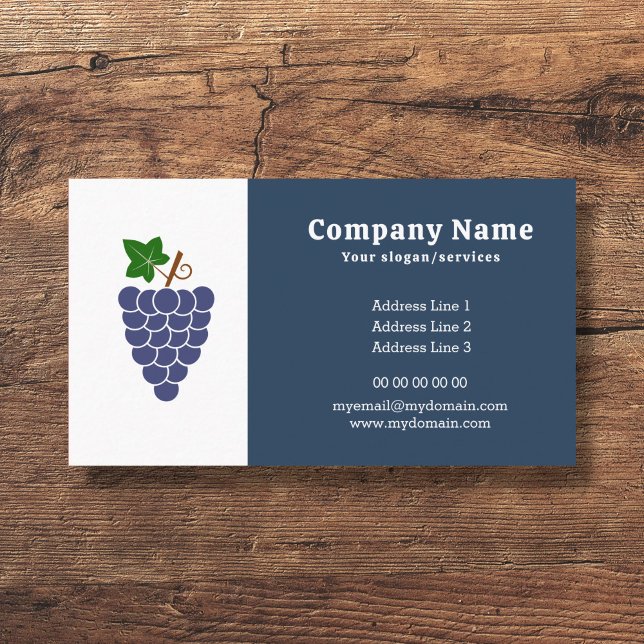 Cartão de visita de Cluster de Grama (Grape Business Card)