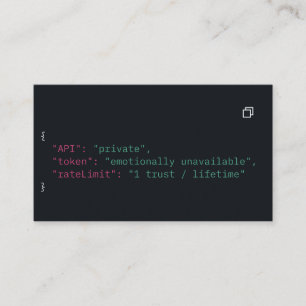 Cartão de visita de Codificação Preta - Personaliz