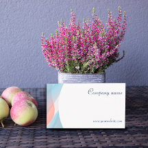 Cartão de visita de código QR abstrato minimalista