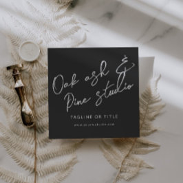 Cartão de visita de Código QR de Boho Moderno Pret