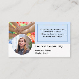 Cartão de visita de Código QR de Foto da Página de