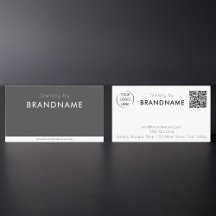 Cartão de visita de código QR de logotipo personal