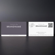 Cartão de visita de código QR de logotipo personal