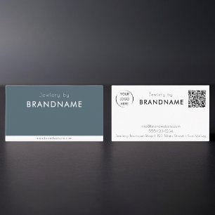 Cartão de visita de código QR de logotipo personal
