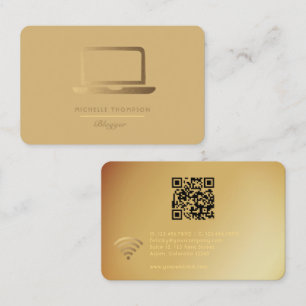 Cartão de visita de Código QR do Blogueiro