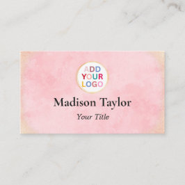 Cartão de visita de código QR moderno com logotipo