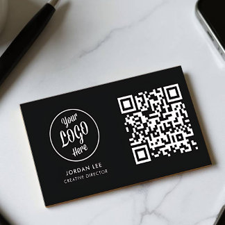 Cartão de visita de Código QR Personalizável Elega