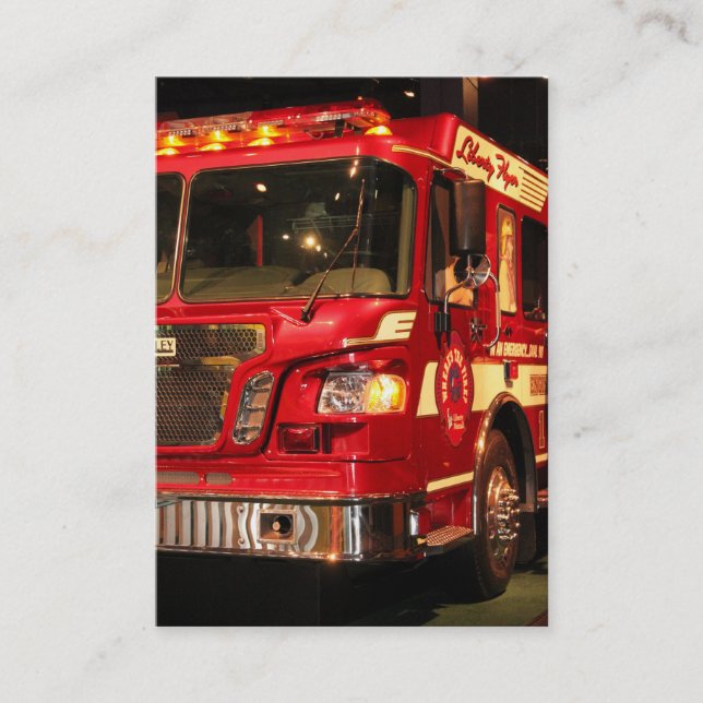 CARTÃO DE VISITA DE COMBATE A INCÊNDIOS (Frente)