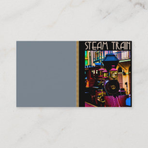 Cartão de visita de Comboio a Vapor