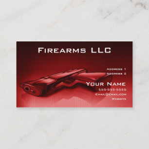 Cartão de Visita de Comerciante de Armas de Fogo