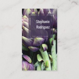 Cartão de visita de Comida Colorida Moderna